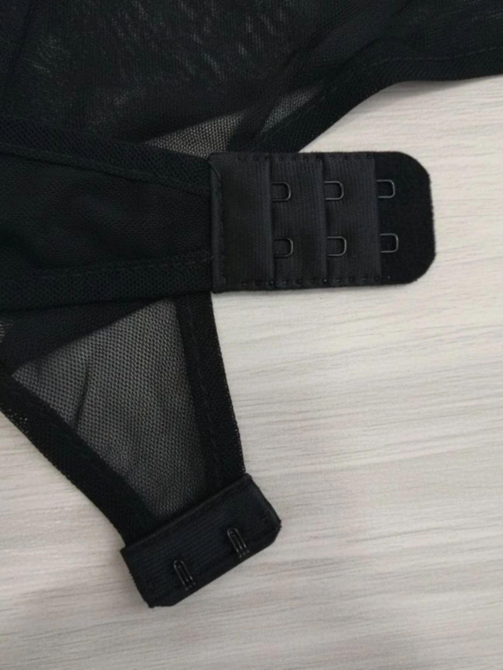 Body de renda de malha Top Bodice Romântico Gótico Y2K Estética Guipure Bodysuit Lingerie Blusa M – photo 7